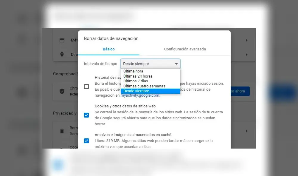 Borra los datos de navegación, especialmente la caché. Revisa más trucos en la nota. Imagen: AZ ADSL Zone Borra los datos de navegación, especialmente la caché. Revisa más trucos en la nota. Imagen: AZ ADSL Zone