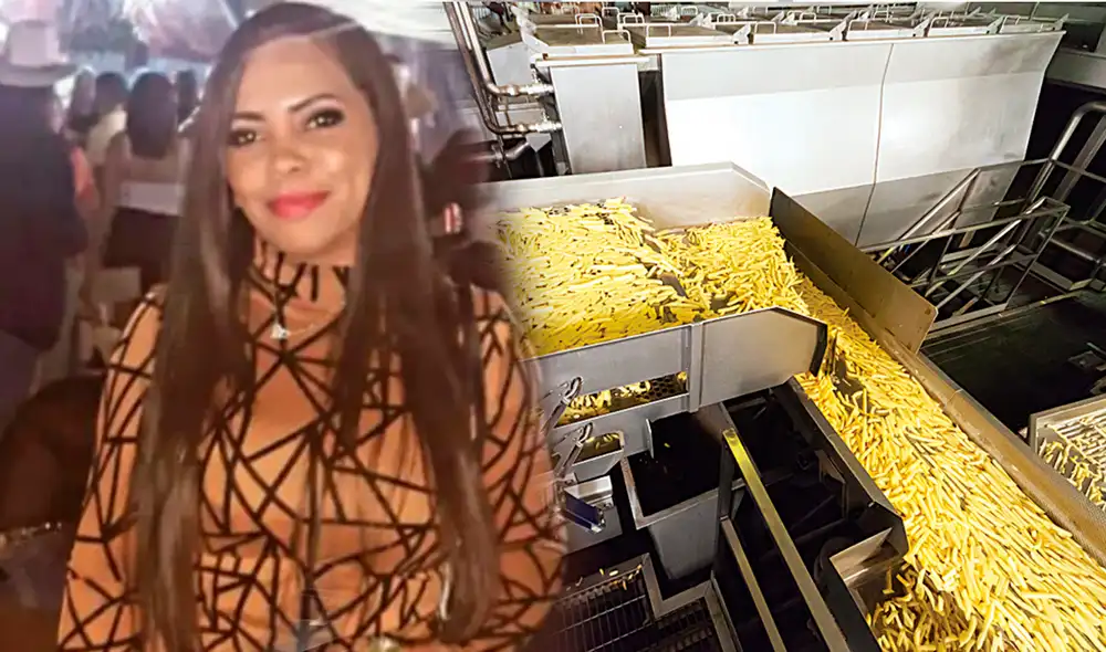 Rafaela Alves dos Santos, de 24 años, venia trabajando temporalmente en la fabrica , ya que se habia formado como enfermera el pasado mayo. Foto: The Sun/Bem Brasil Alimentos