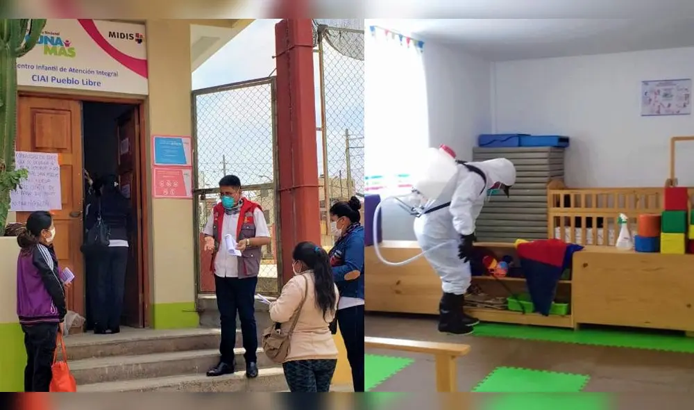 Tacna: Desinfectan centros infantiles afectados por colapso de desagüe