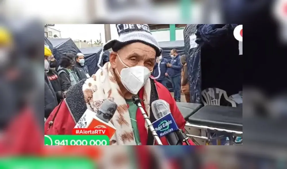 Nativido López es uno de los cientos de afectados por el incendio ocurrido en el Cercado de Lima el último miércoles. (Foto: captura RTV)