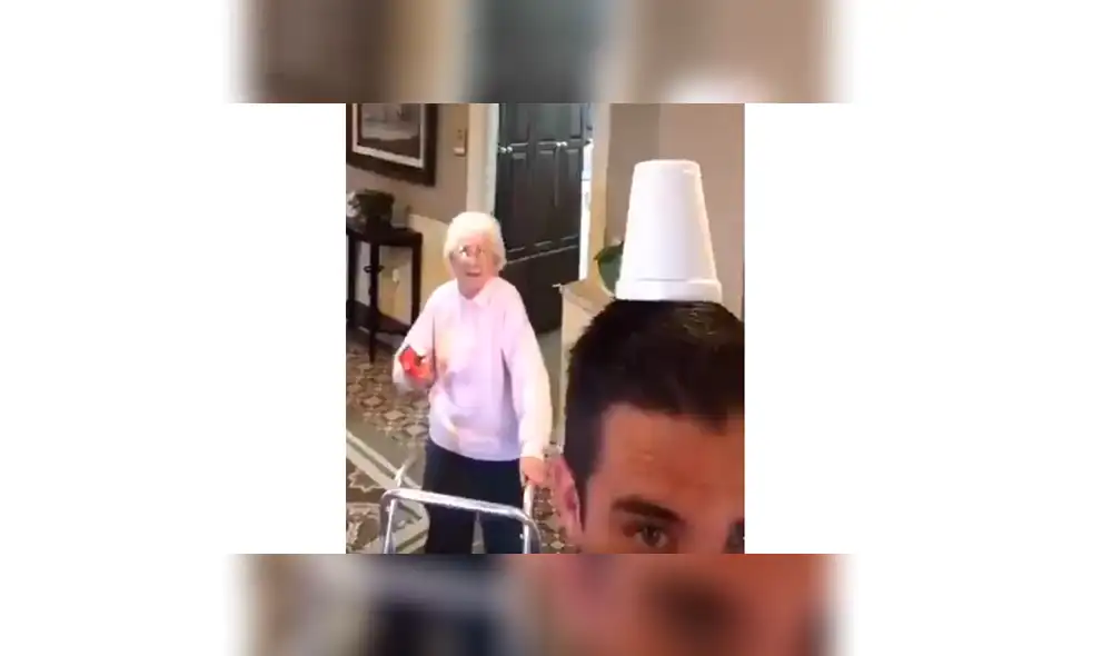 Abuela juega ‘tiro al blanco’ junto a su nieto y demuestra su agudo pulso [VIDEO]