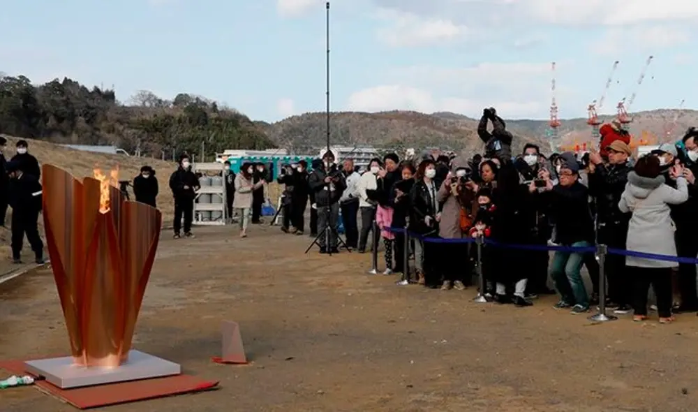 La llama olímpica fue visitada por miles de personas en Japón. Foto: EFE.