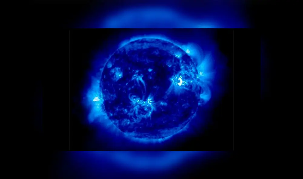 Representación de una estrella subenana de tipo B cuyo brillo es azul. Foto: Difusión. Representación de una estrella subenana de tipo B cuyo brillo es azul. Foto: Difusión.