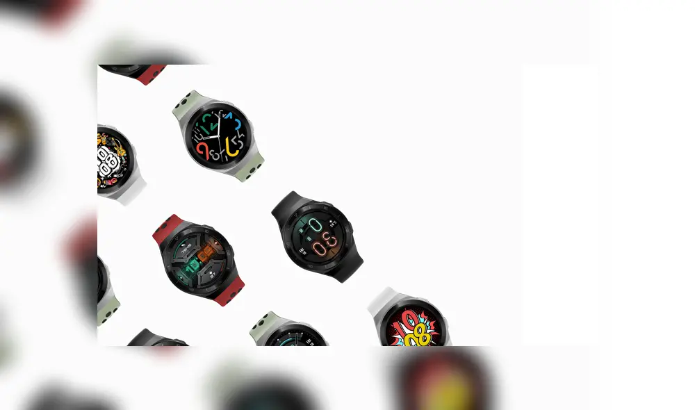 El Huawei Watch GT2e tiene dos modelos, uno de color negro y otro verde ‘Mint Green’. Foto: Huawei.
