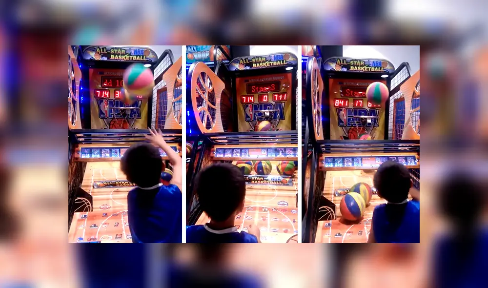 En Facebook, un pequeño se ganó los aplausos en un parque de diversiones al conseguir 900 puntos en máquina de baloncesto. En Facebook, un pequeño se ganó los aplausos en un parque de diversiones al conseguir 900 puntos en máquina de baloncesto.