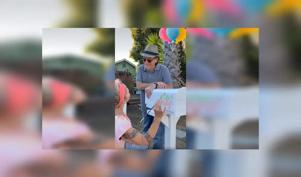 Desliza las imágenes hacia la izquierda para apreciar la amorosa acción de una pareja al imitar una escena de la cinta ‘Up’. Fotocaptura: Facebook.