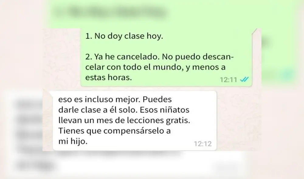 WhatsApp: mujer exige a maestra que enseñe gratis a su hijo y genera indignación por detalle [FOTOS] 
