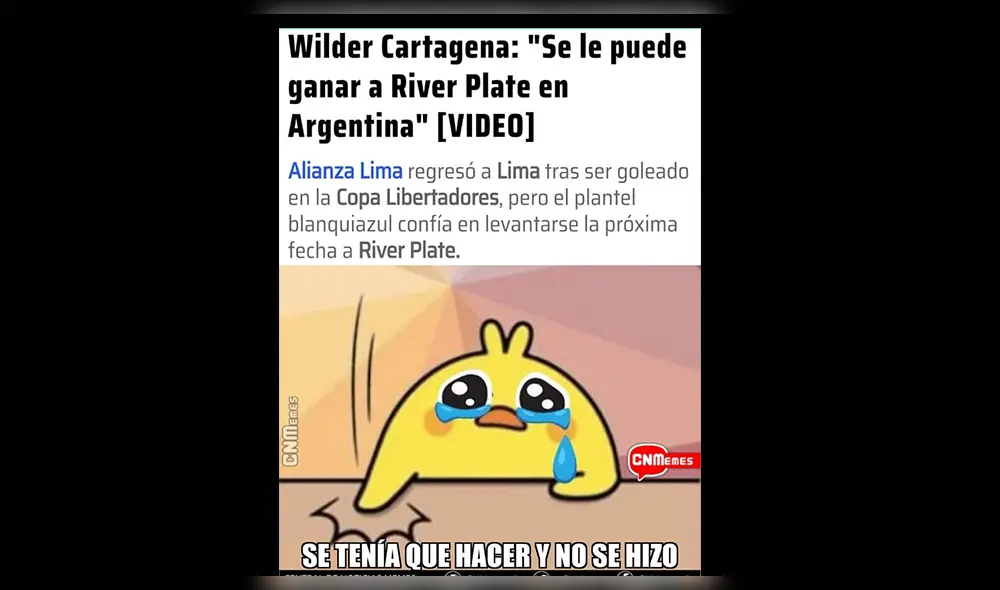Alianza Lima cayó ante River Plate y los despiadados memes se viralizaron en las redes [FOTOS]