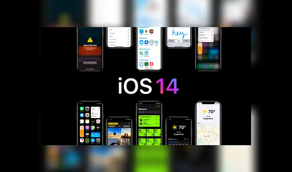 Lista de teléfonos iPhone que recibirían el sistema operativo iOS 14. Foto: Apple.