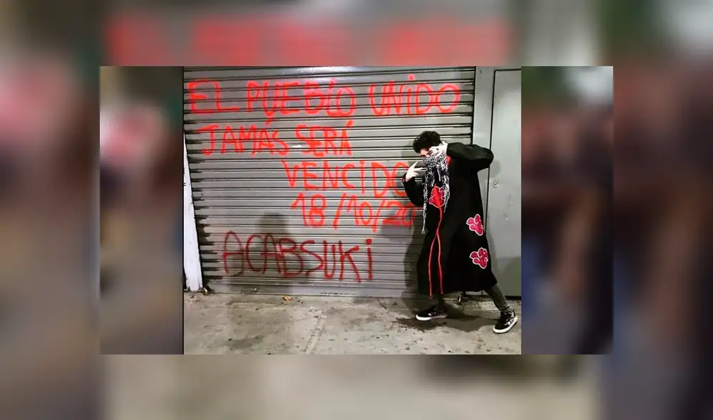 Fans del anime en Chile se unen a las protestas y marchan disfrazados de sus personajes favoritos. Foto: Facebook