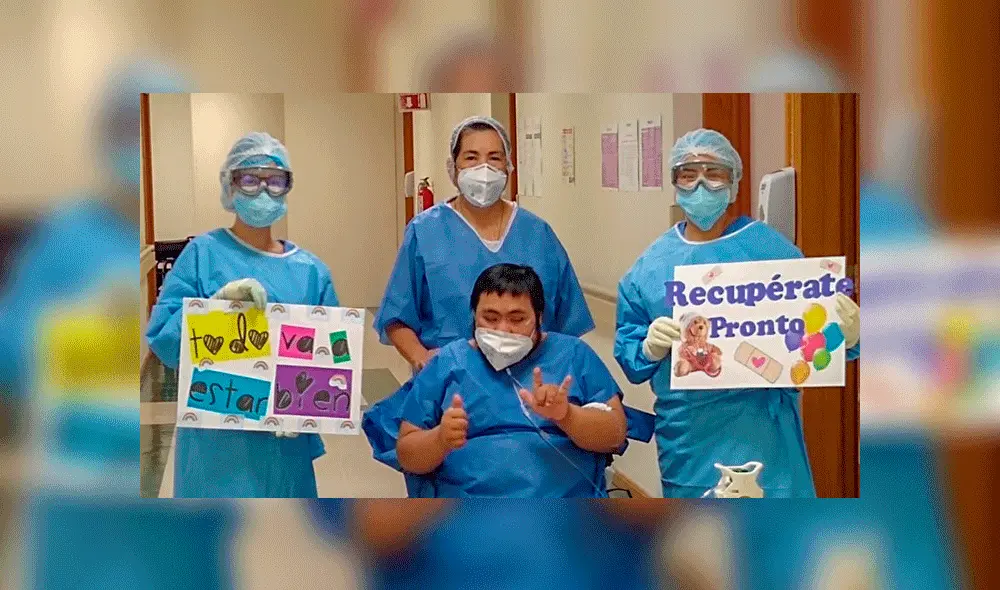 Fernando venció a la COVID-19 tras ocho días en Terapia Intensiva. Fuente: Facebook.