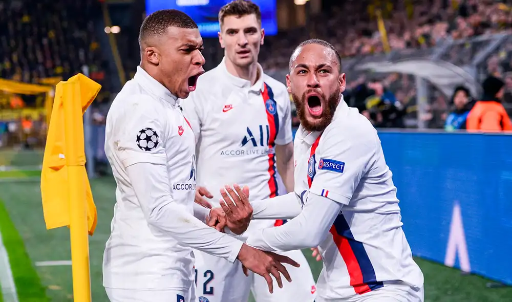 Gol de PSG, en los octavos de la Champions League 2020. Gol de PSG, en los octavos de la Champions League 2020.