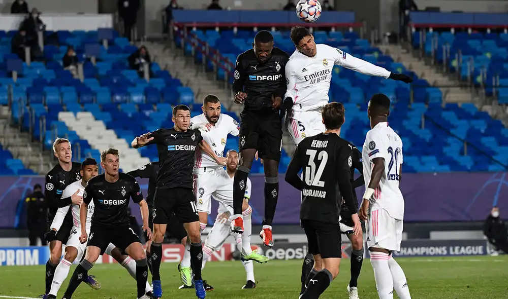 Real Madrid vs. Mönchengladbach se enfrentan en la fecha 6 de la fase de grupos de la Champions League. Foto: AFP