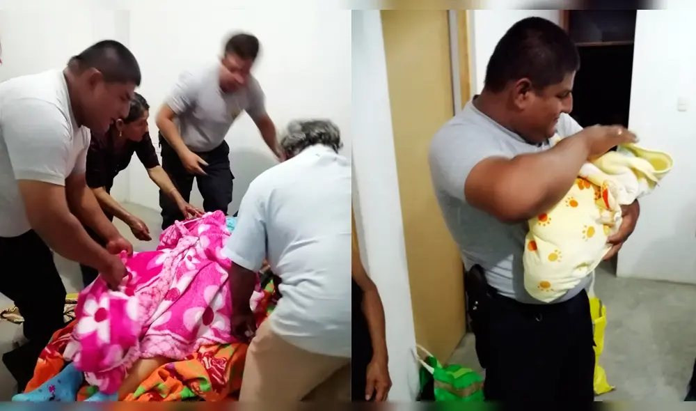 Ayuda. Policía acudieron a llamado ciudadano y atendieron parto.