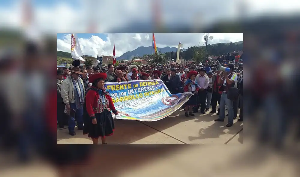 Chinchero inicia huelga pidiendo construcción del aeropuerto