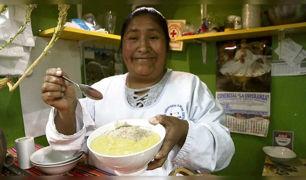 Puno: Mazamorra de quinua, potaje de la buena salud Puno: Mazamorra de quinua, potaje de la buena salud
