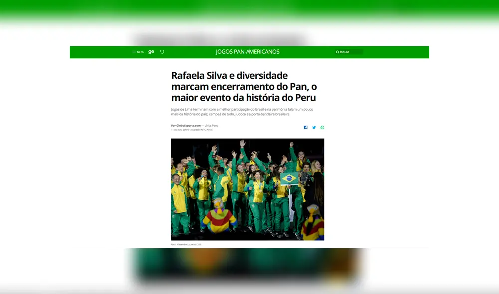 La prensa internacional elogió al Comité que organizó la clausura de los Panamericanos Lima 2019. La prensa internacional elogió al Comité que organizó la clausura de los Panamericanos Lima 2019.