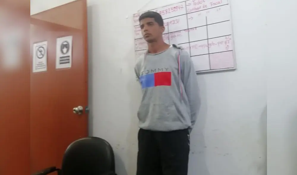 El detenido fue acusado de varios robos ocurridos en la urbanización Chimú.
