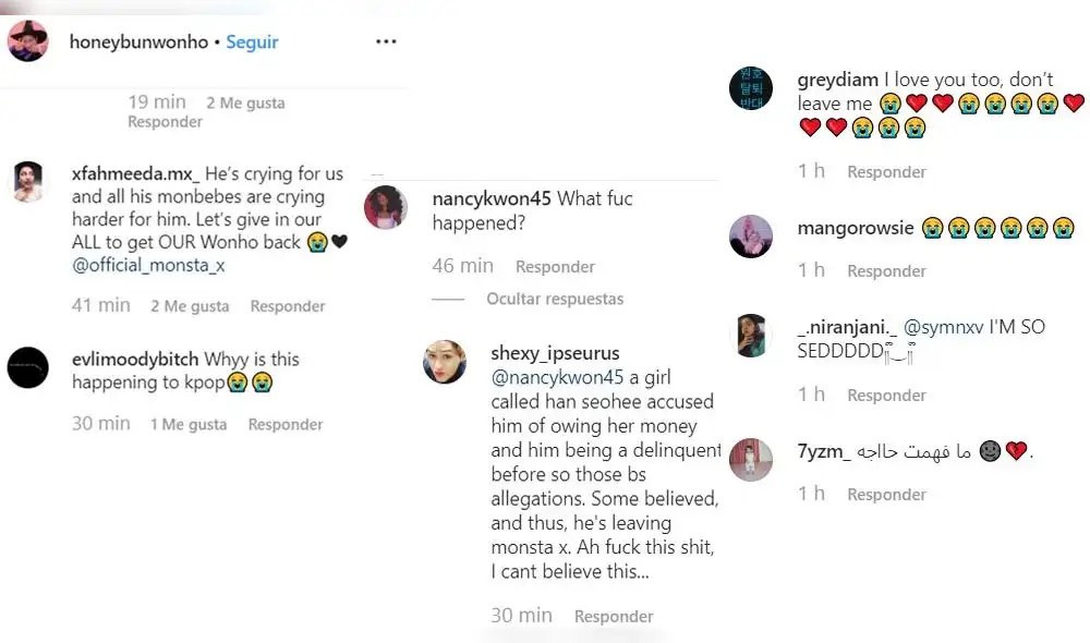 Wonho deja MONSTA X y fans temen que cantante se quite la vida Wonho deja MONSTA X y fans temen que cantante se quite la vida