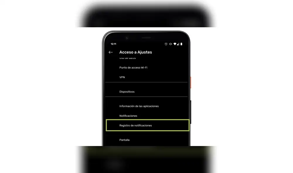 Y activa el registro de notificaciones.
