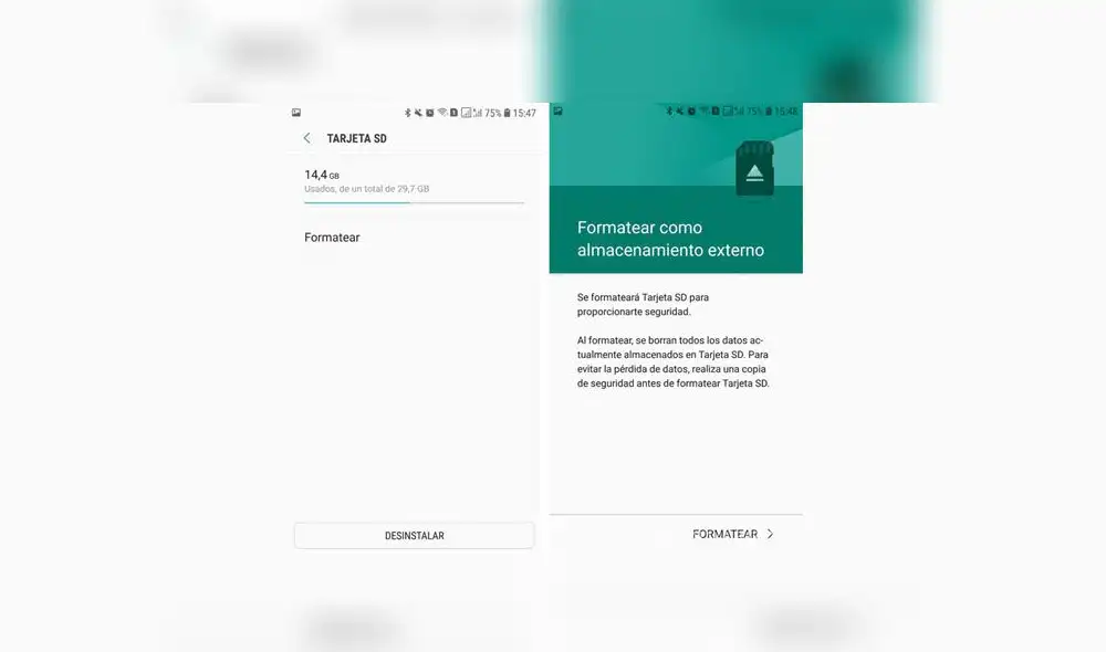 Formatear tarjeta SD.