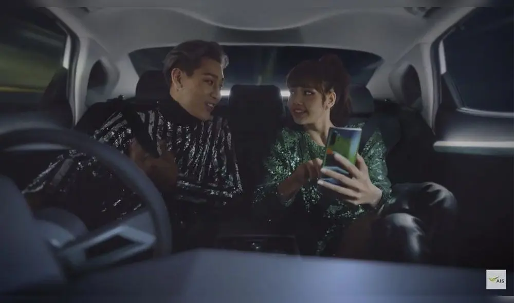 BamBam y Lisa para AIS Mobile. Foto: captura