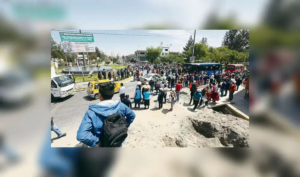 En Arequipa evalúan colocar puente peatonal en plataforma Andrés Avelino Cáceres 