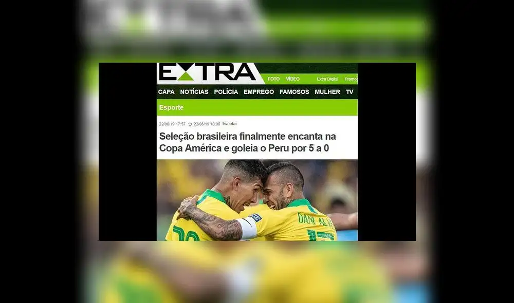 Perú vs. Brasil por Copa América 2019: Así informó la prensa internacional