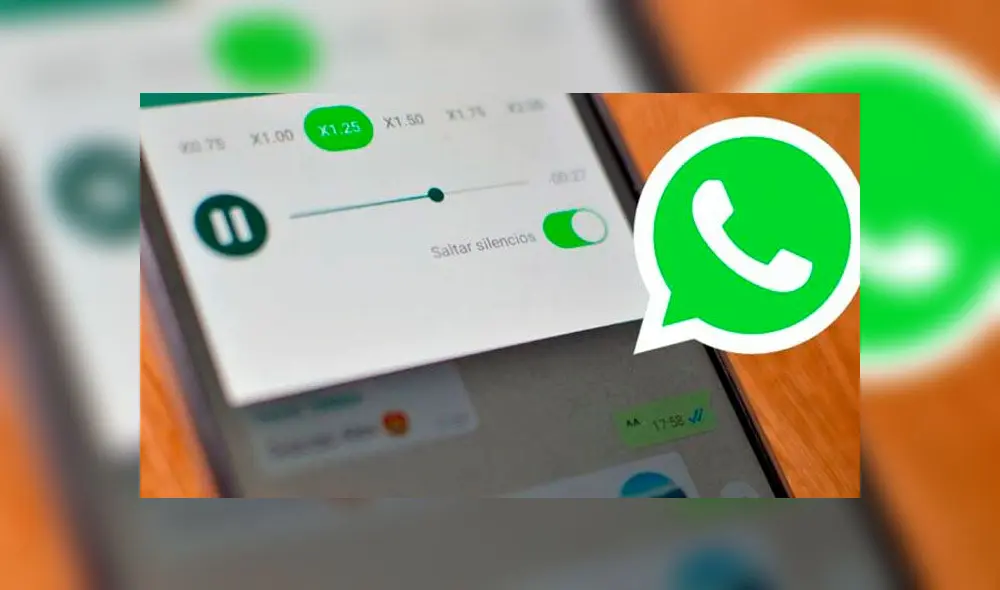 Acelera tus audios largos de WhatsApp.