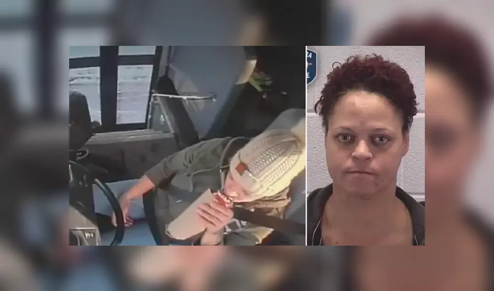 Captan a mujer bebiendo cerveza mientras conduce un bus con 32 escolares [VIDEO]