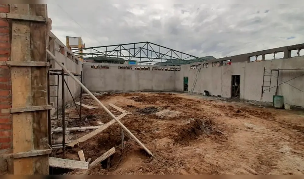 Obra abandonada de la UCI del Hospital de Bagua