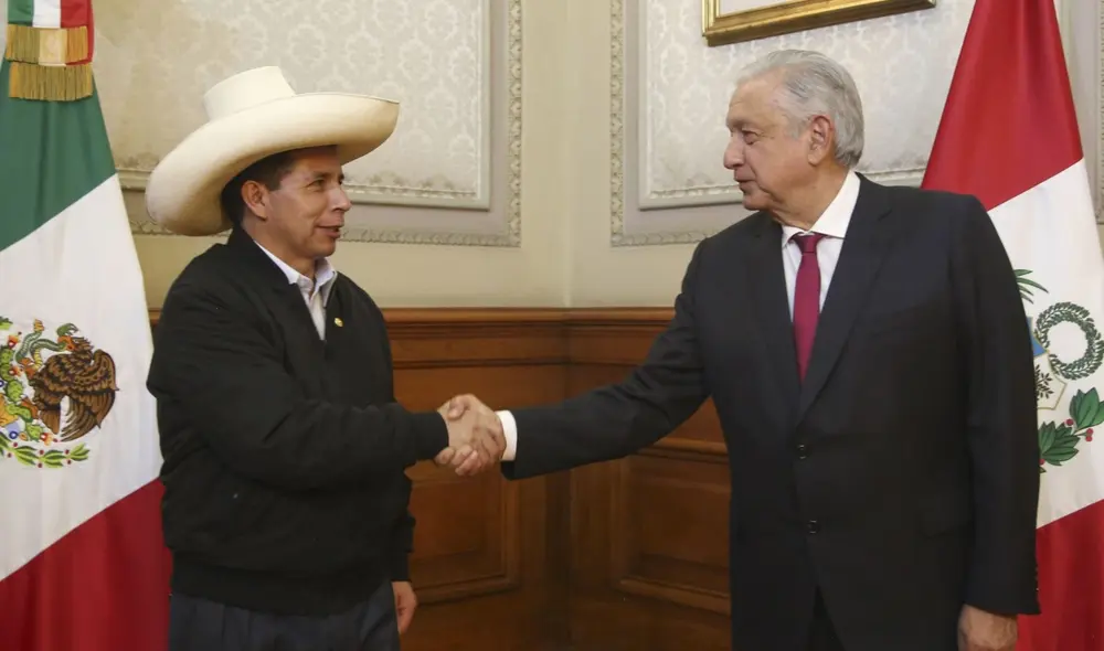 Castillo y López Obrador se reunieron en septiembre durante la cumbre Celac en Ciudad de México. Foto: Presidencia de México