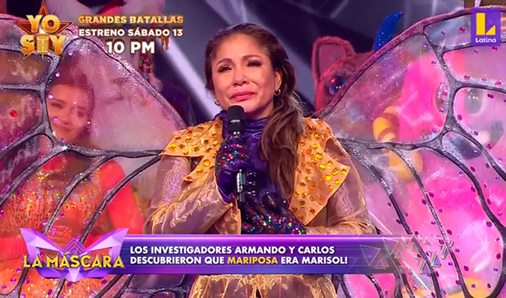 Marisol en la final de La Máscara. (Foto: Captura Latina)