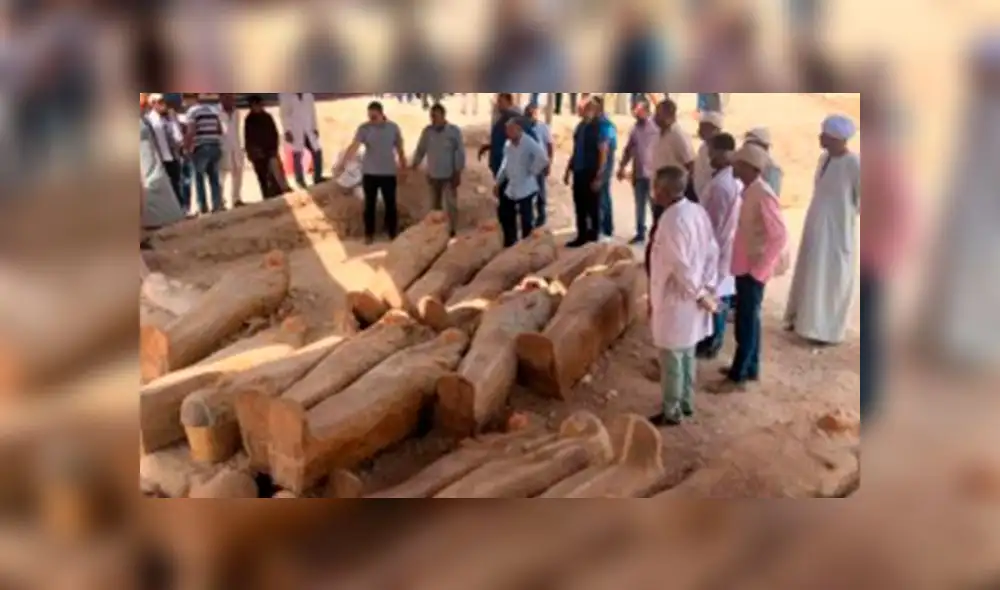 Arqueólogos descubren 20 inéditas tumbas de madera Arqueólogos descubren 20 inéditas tumbas de madera