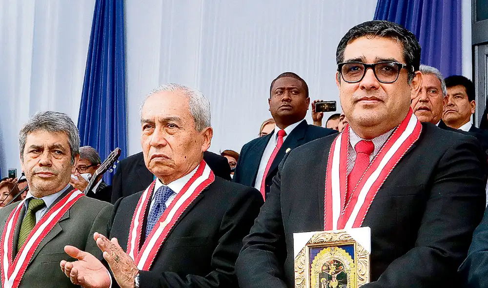 Tomás Gálvez, Pedro Chávarry y Víctor Rodríguez Monteza son investigados por caso Los Cuellos Blancios del Puerto y son parte de la Junta de Fiscales Supremos. Foto: La República.