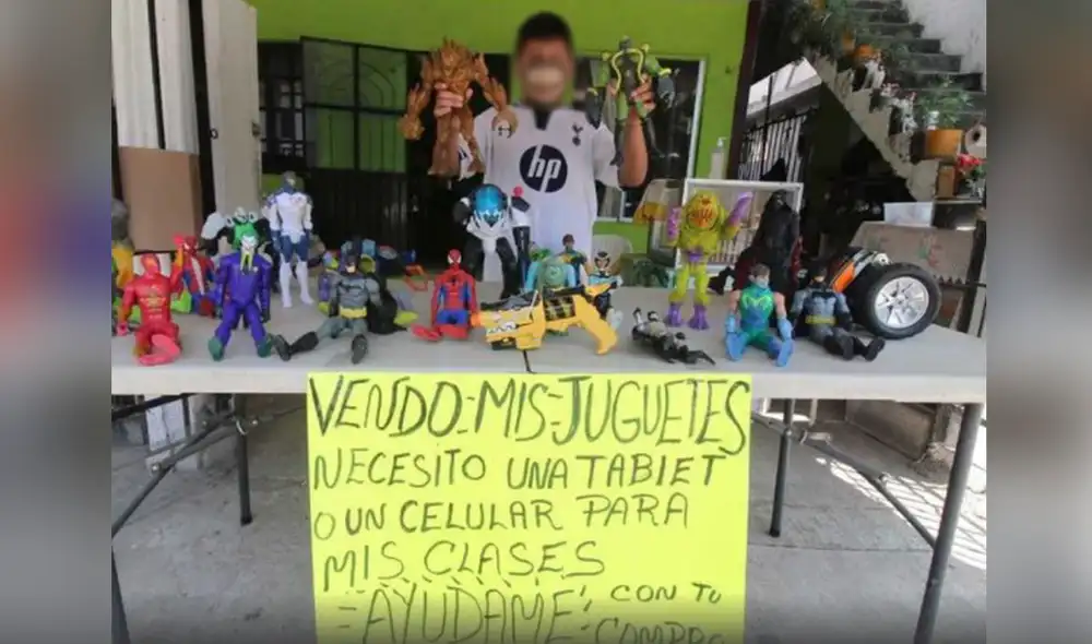 “Necesito una tablet o un celular para mis clases”, escribió el menor. Foto: captura/Facebook