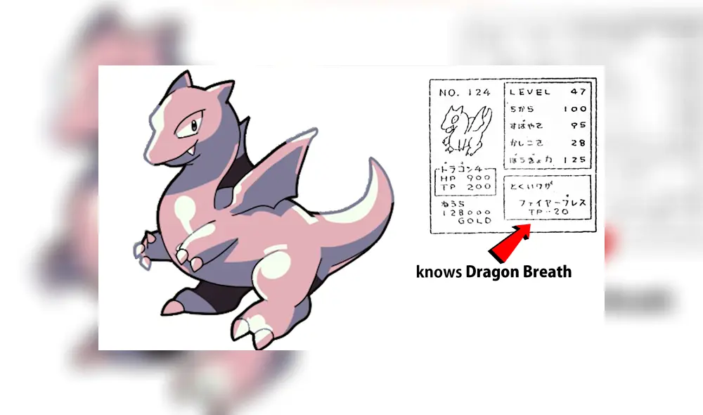 Este diseño ya tenía definidos hasta sus ataques. Este diseño ya tenía definidos hasta sus ataques.