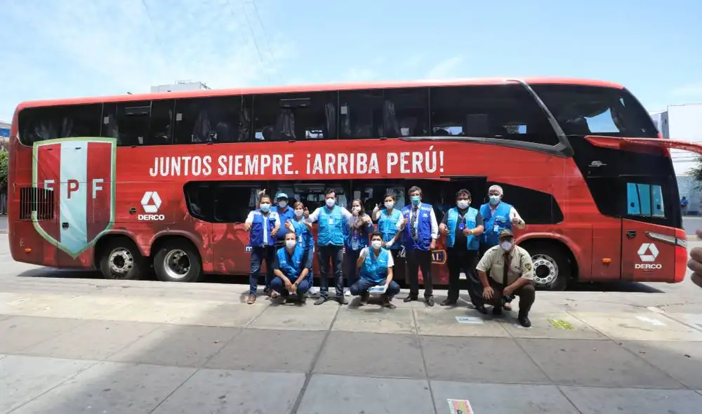 FPF brindó al Gobierno el bus oficial de la Selección. Foto: EsSalud