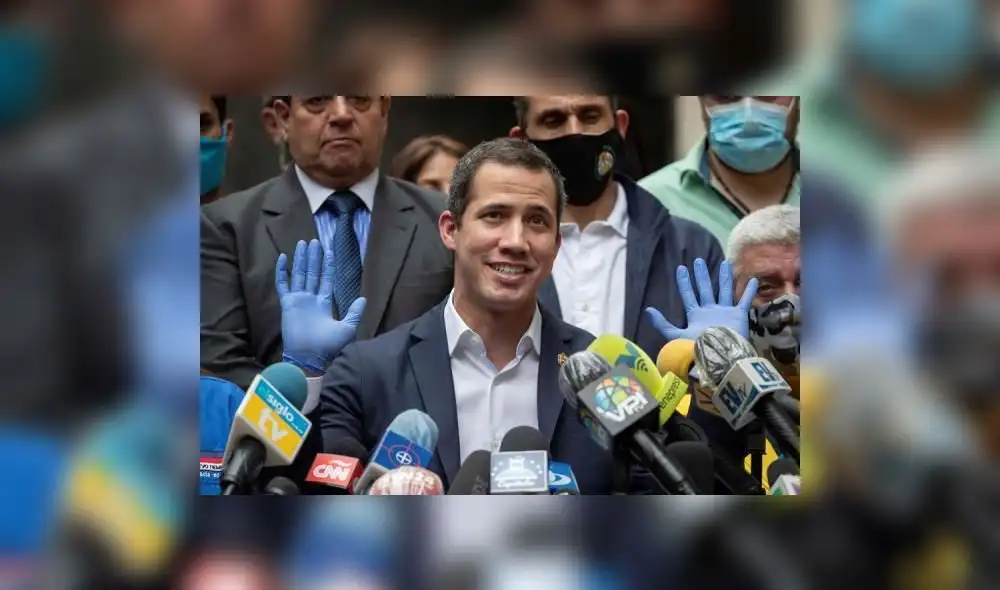 Juan Guaidó resaltó que hay ejemplos en otros países de protestas, a pesar del coronavirus. Foto: EFE Juan Guaidó resaltó que hay ejemplos en otros países de protestas, a pesar del coronavirus. Foto: EFE