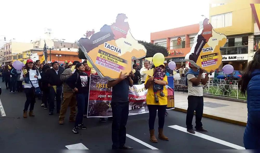 Comerciantes de Tacna se movilizan contra inversión foránea