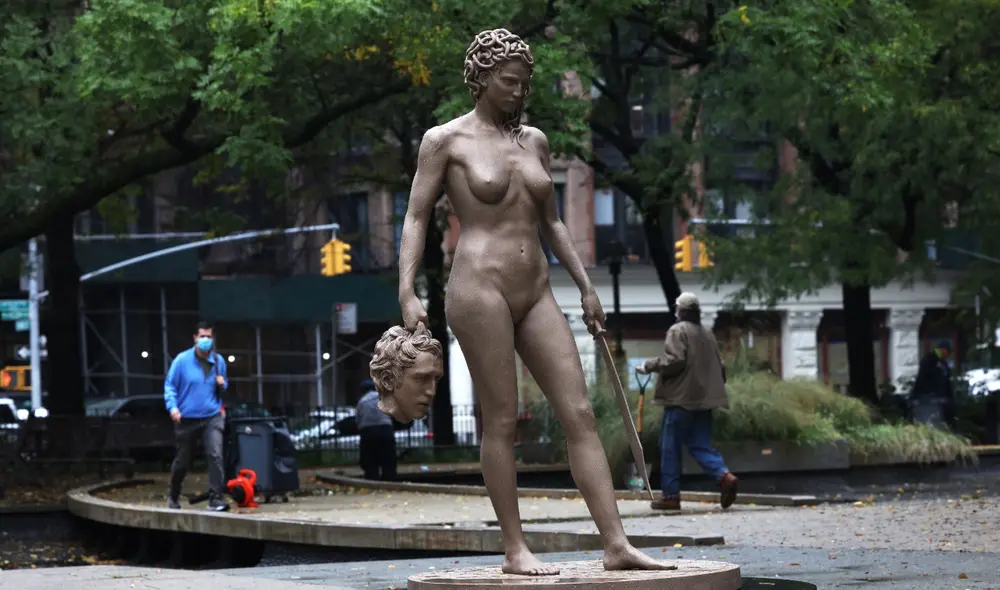 “Espero que represente lo que es sobrevivir a un asalto sexual”, dijo la artista y fotógrafa Bek Andersen, fundadora del proyecto Art in the Parks, Foto: AFP “Espero que represente lo que es sobrevivir a un asalto sexual”, dijo la artista y fotógrafa Bek Andersen, fundadora del proyecto Art in the Parks, Foto: AFP