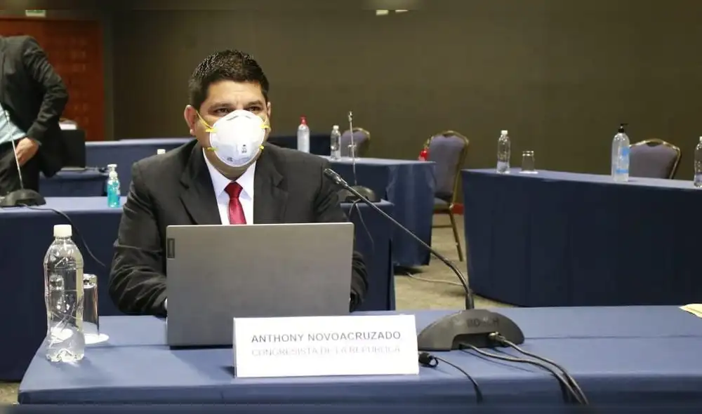 Anthony Novoa sustentó el Proyecto Ley.