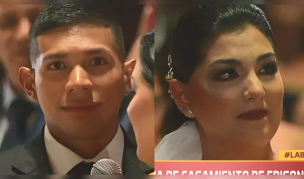 Edison Flores y Ana Siucho contrajeron matrimonio durante ceremonia en vivo