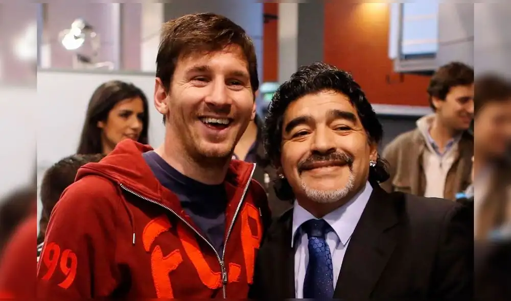 Maradona dirigió a Messi en el Mundial de Sudáfrica 2010. Foto: Facebook/Messi