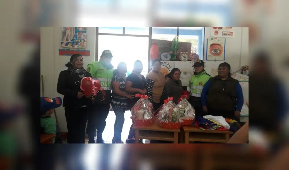 Día de la Madre: PNP de Pasco dona canastas a madres de bajos recursos