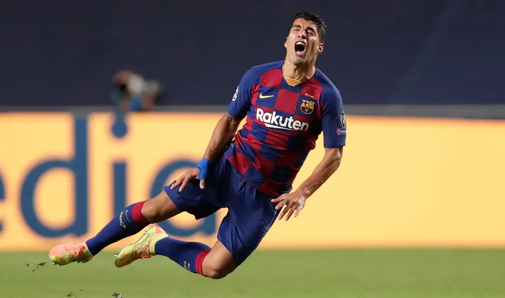 El insólito mapa de calor de Luis Suárez en la derrota frente al Bayern. (FOTO: AFP). El insólito mapa de calor de Luis Suárez en la derrota frente al Bayern. (FOTO: AFP).