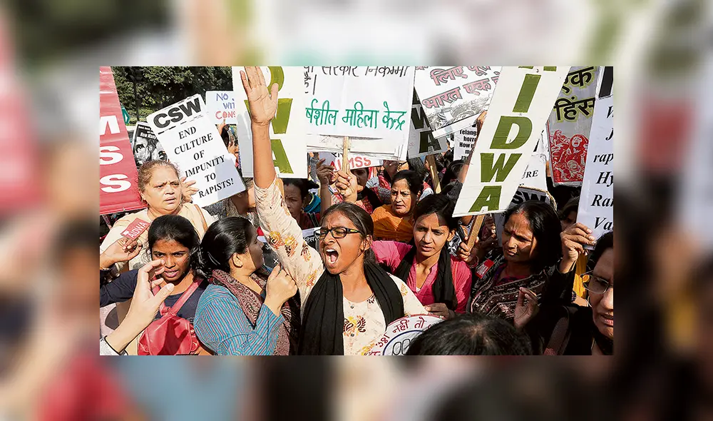 Protestas. Cientos de manifestantes en diversas ciudades de la India exigieron sanciones rápidas y eficaces contra violadores. Crédito: EFE
