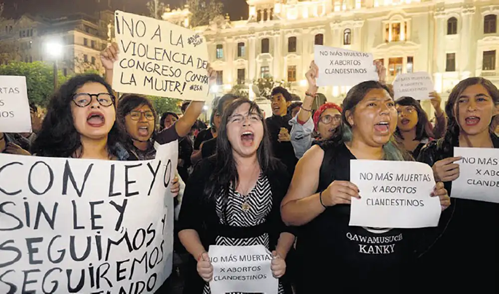 Protesta. Cada vez más mujeres exigen su derecho a decidir. Piden más amplitud al Congreso. Foto: La República