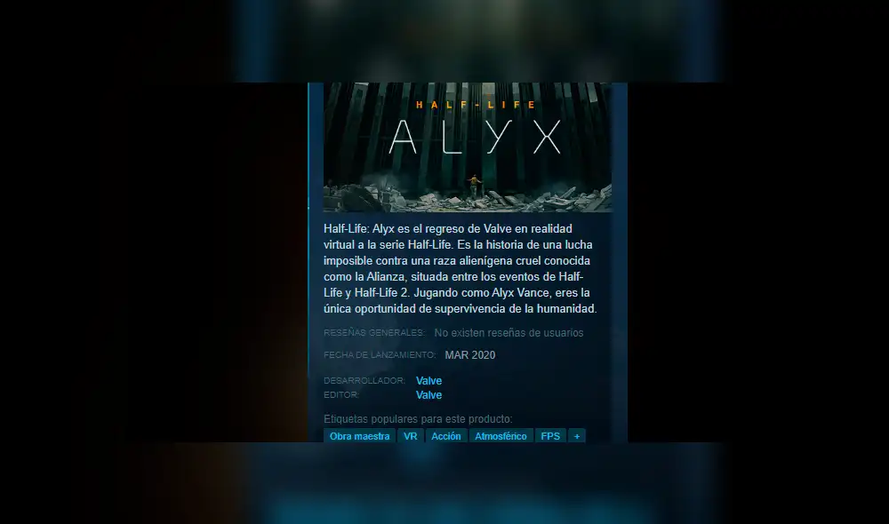 Half-Life tiene curiosa etiqueta en Steam, la tienda oficial de los creadores del juego, y genera risas en redes sociales.