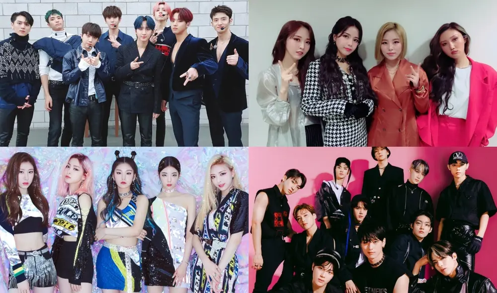PENTAGON, THE BOYZ, MAMAMOO e ITZY en los AAA2020. Foto: Instagram
